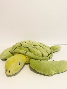 IKEA Blavingad Turtle Plush Green Stuffed Animal Toy Ocean 16”
